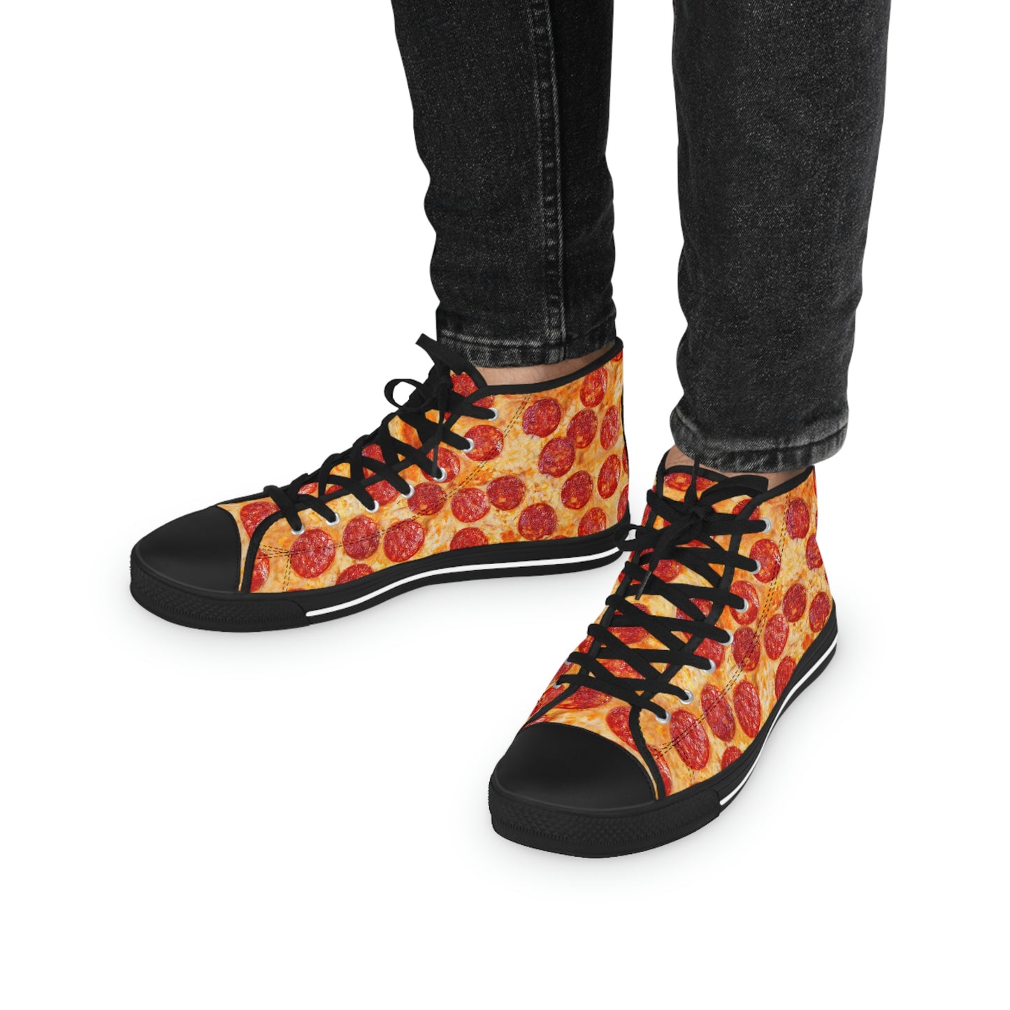 Pepperoni Pizza Men's High Top Sneakers