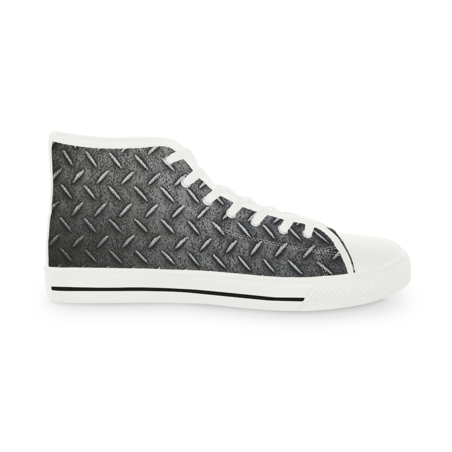 Metal Plate Men's High Top Sneakers