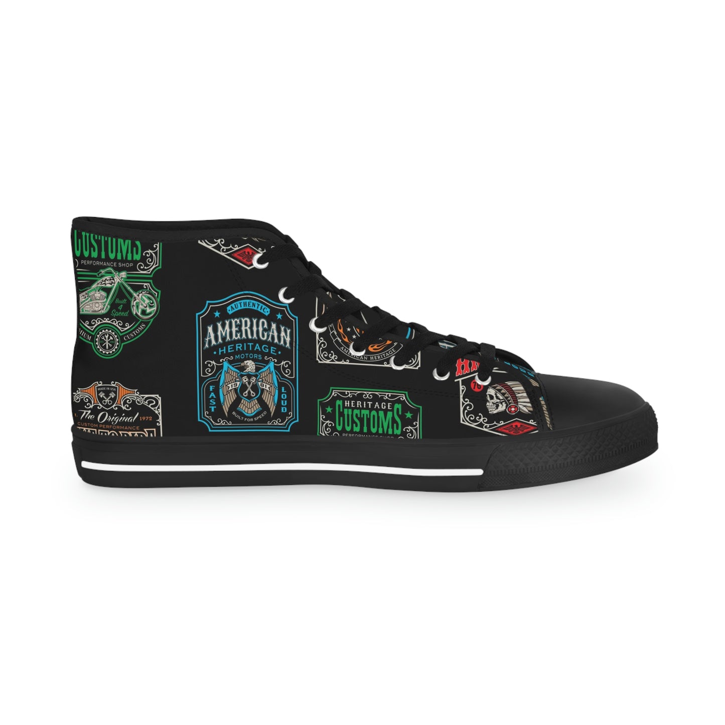 Motorcycle Club Men's High Top Sneakers