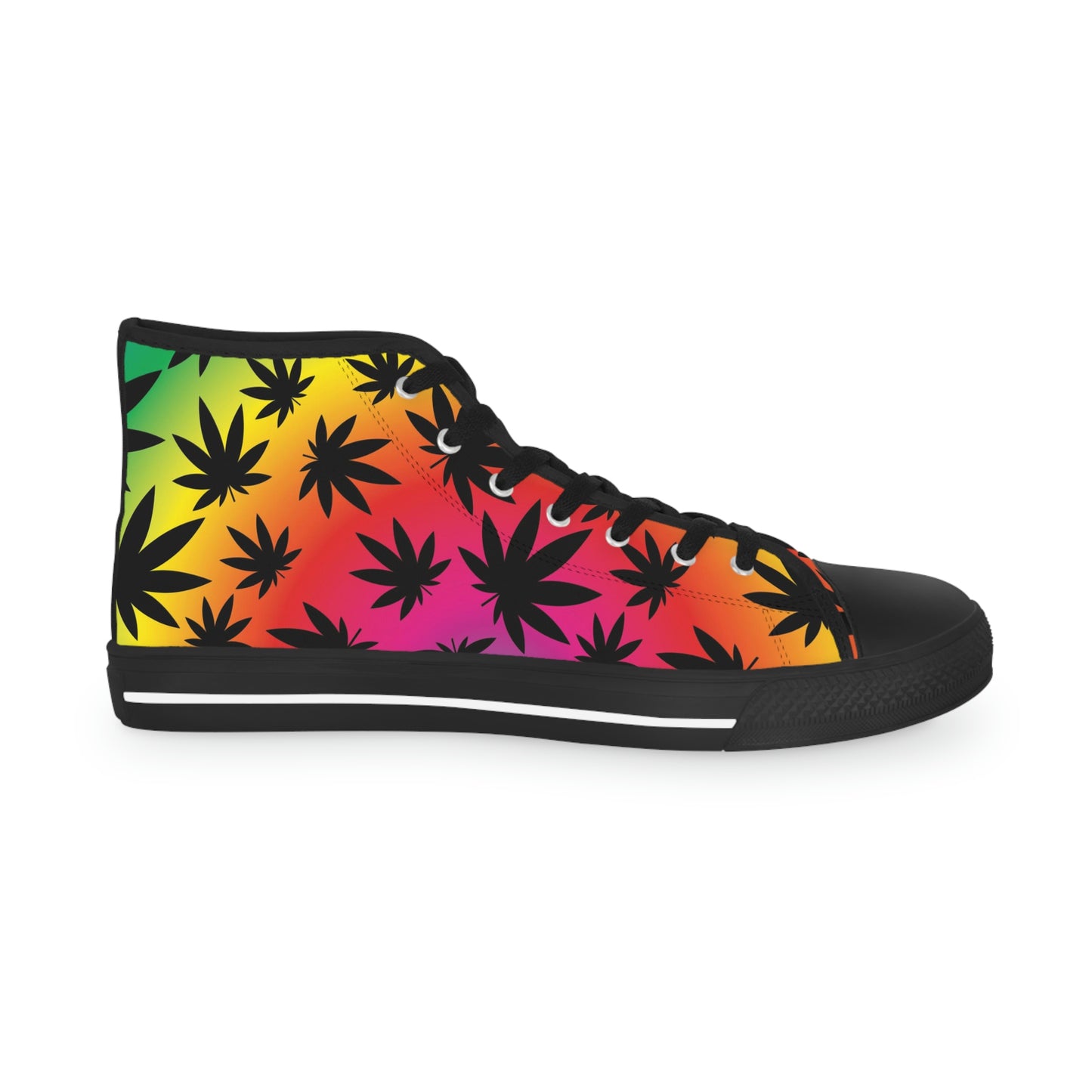 Ombre 420 Weed Chucks Men's High Top Sneakers