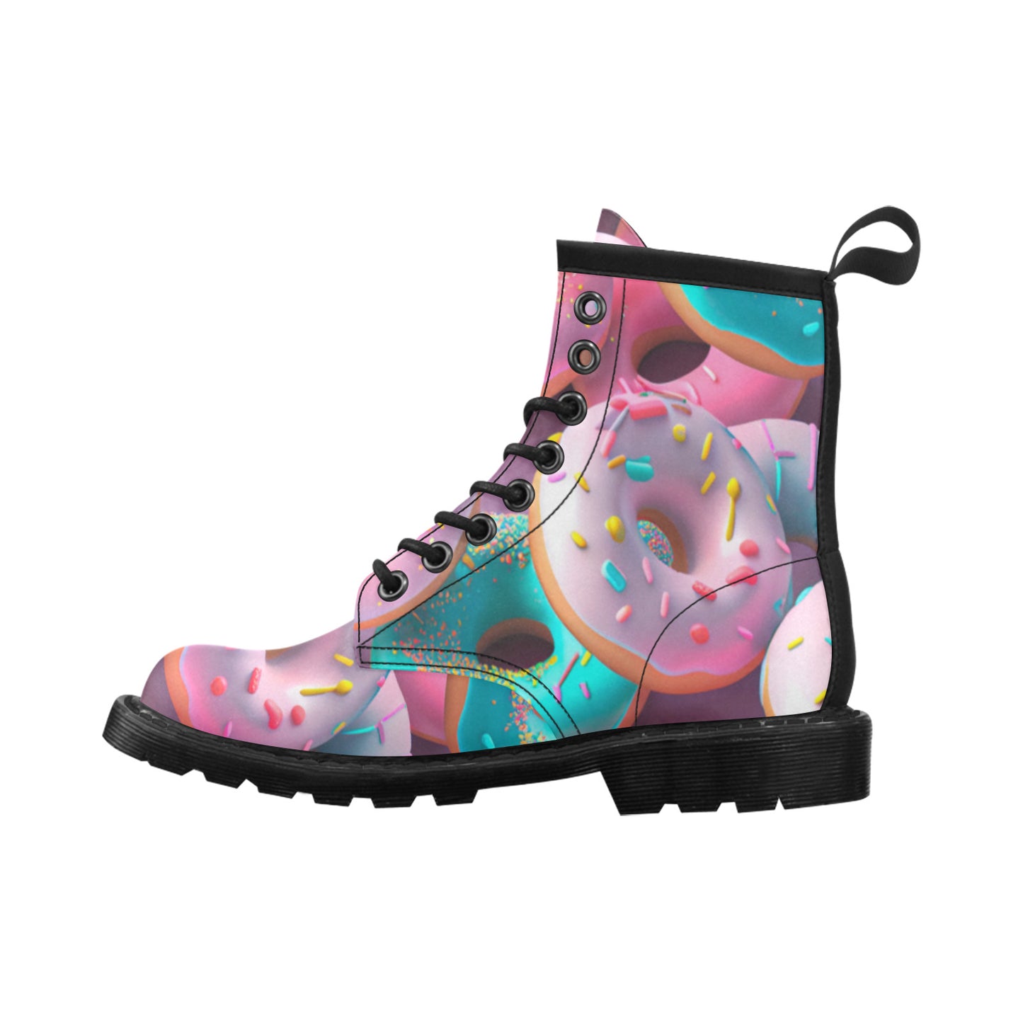 Donut With Sprinkles Women's Combat Boots