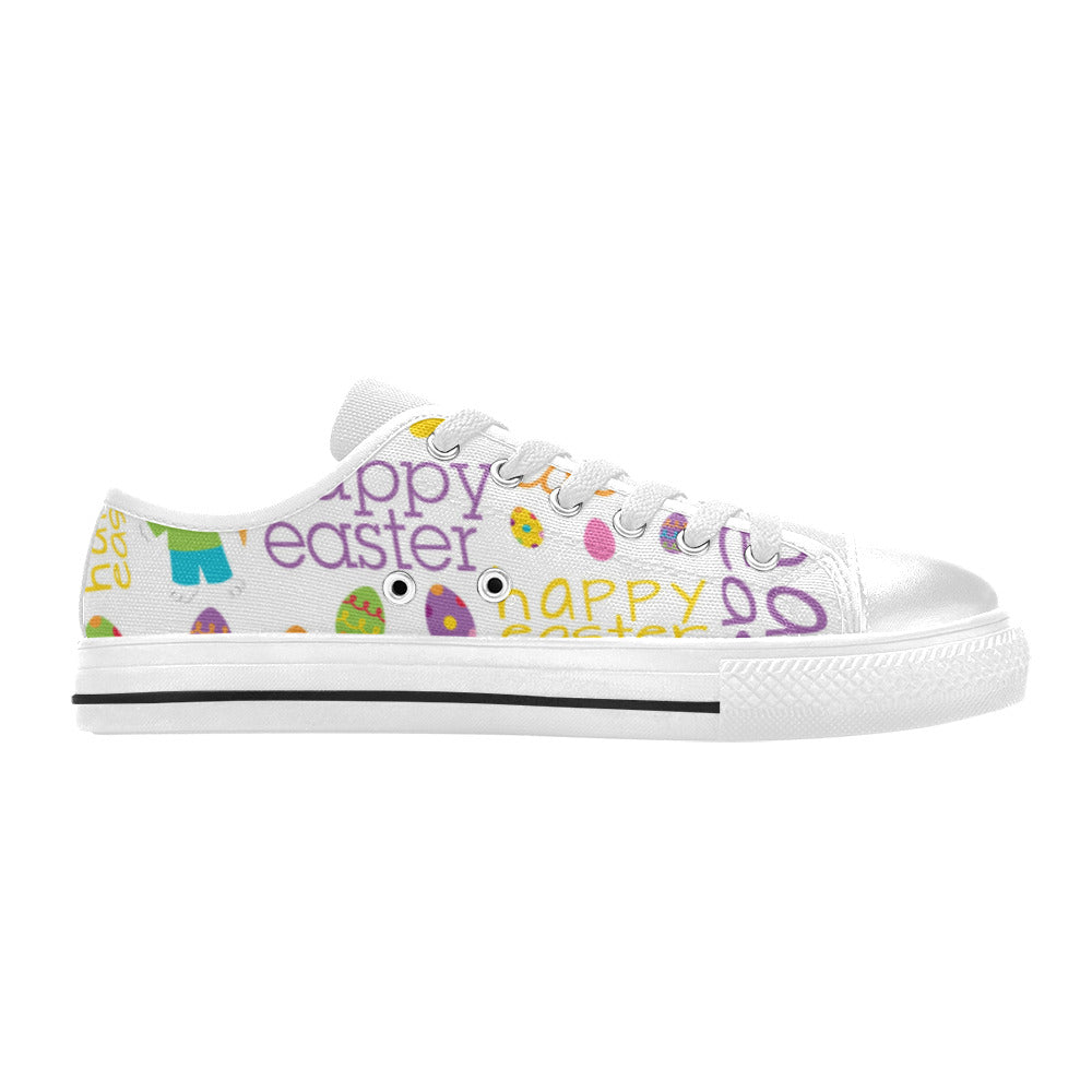 Happy Easter Canvas Kid's Shoes (Big Kid)