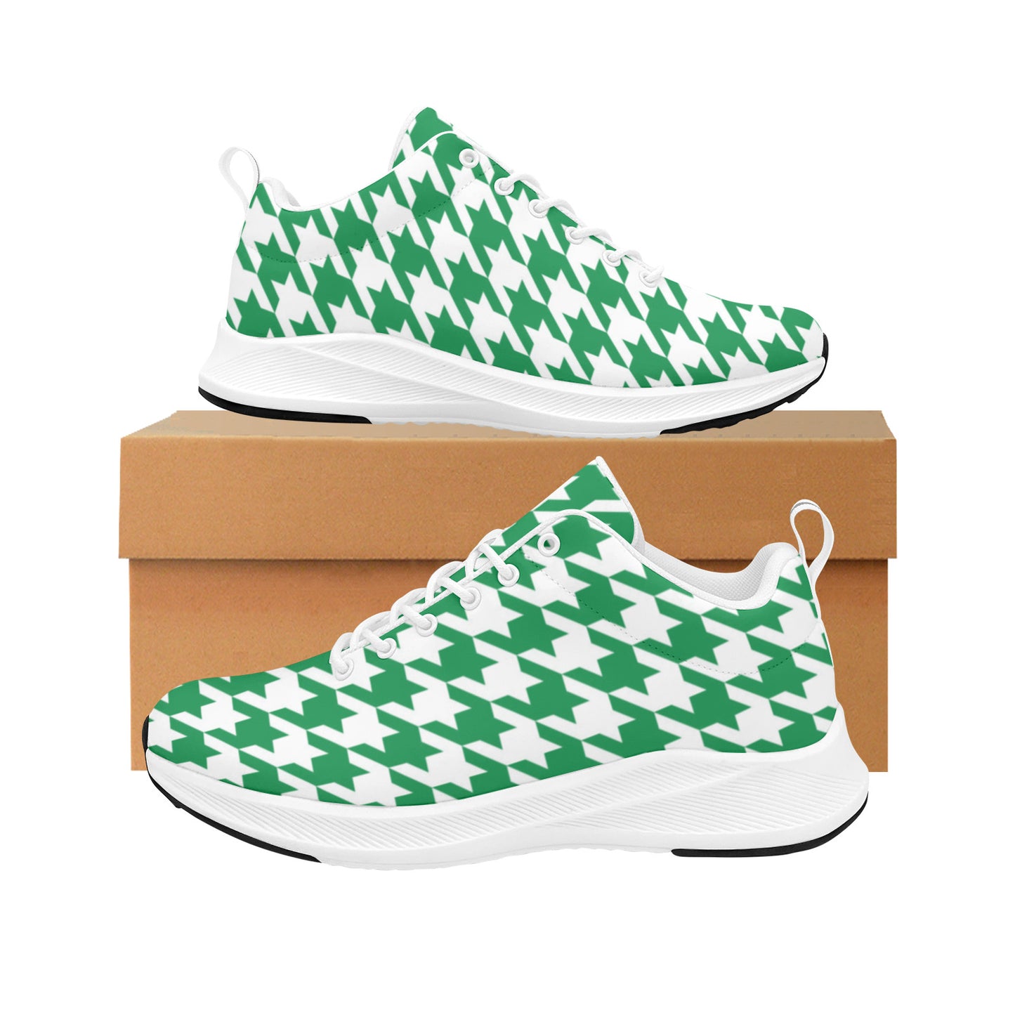 Houndstooth Primary Colors Women's Sneakers