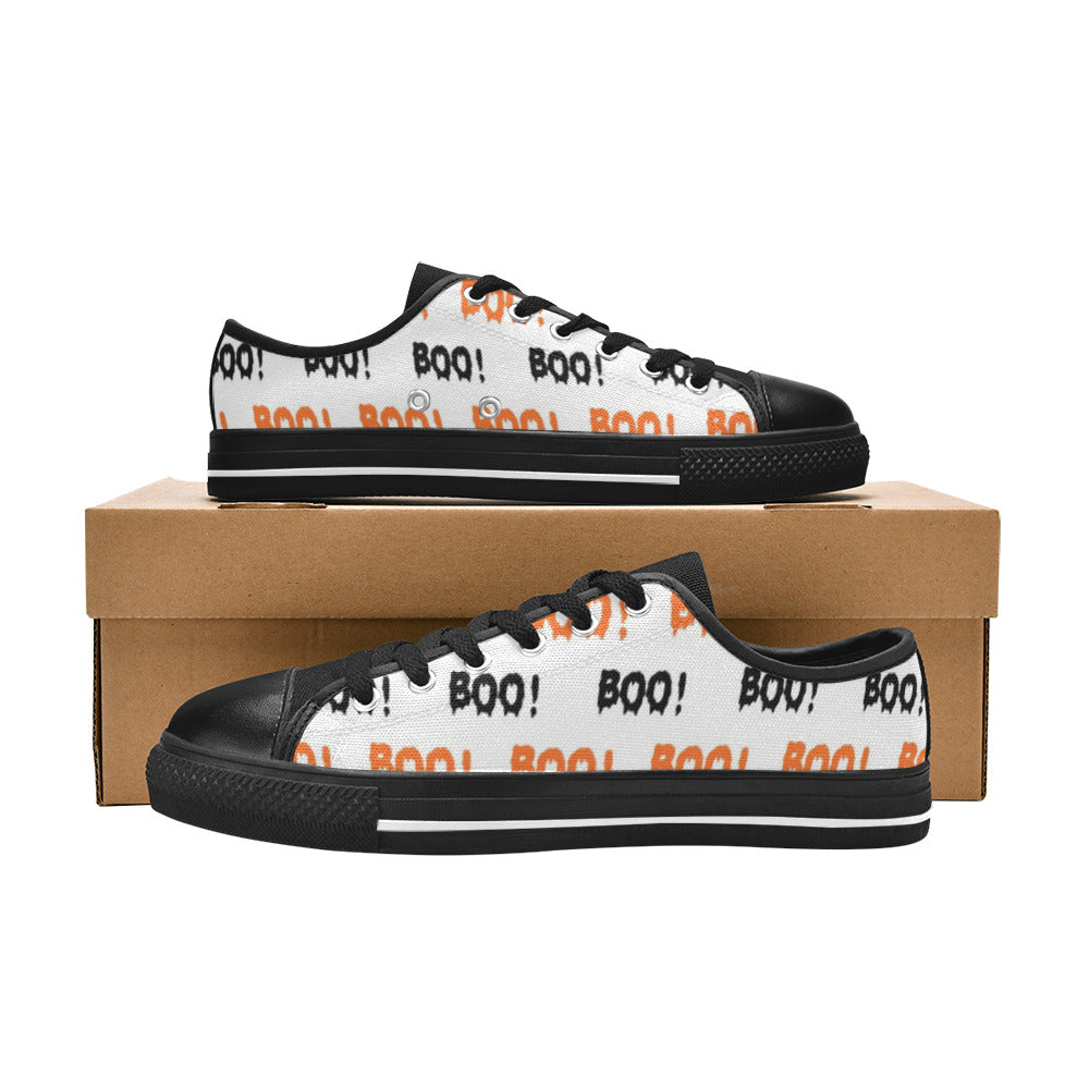 Boo Low Top Canvas Kid's Shoes (Big Kid)