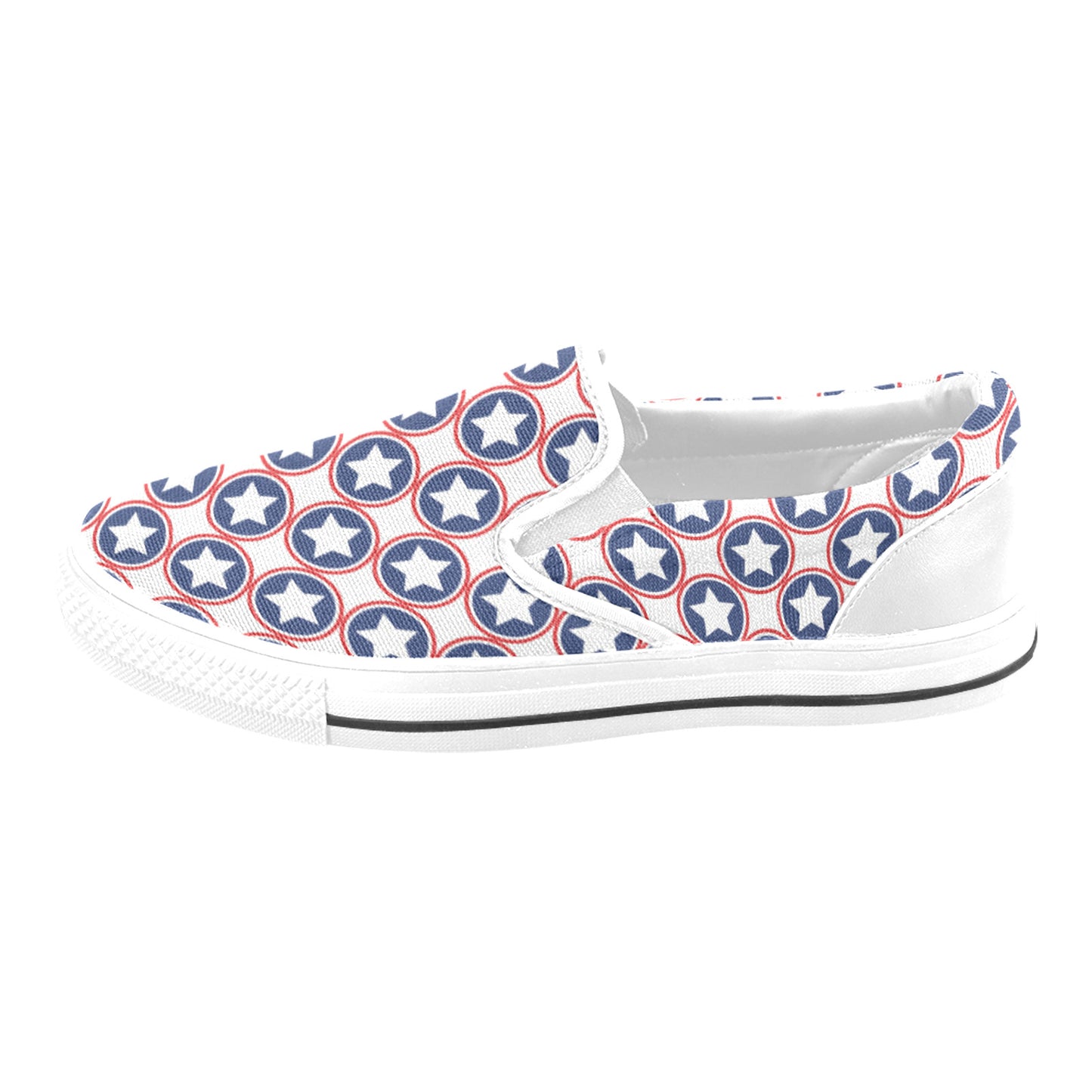 Bless America Slip-on Canvas Kid's Shoes (Big Kid) (Model 019)