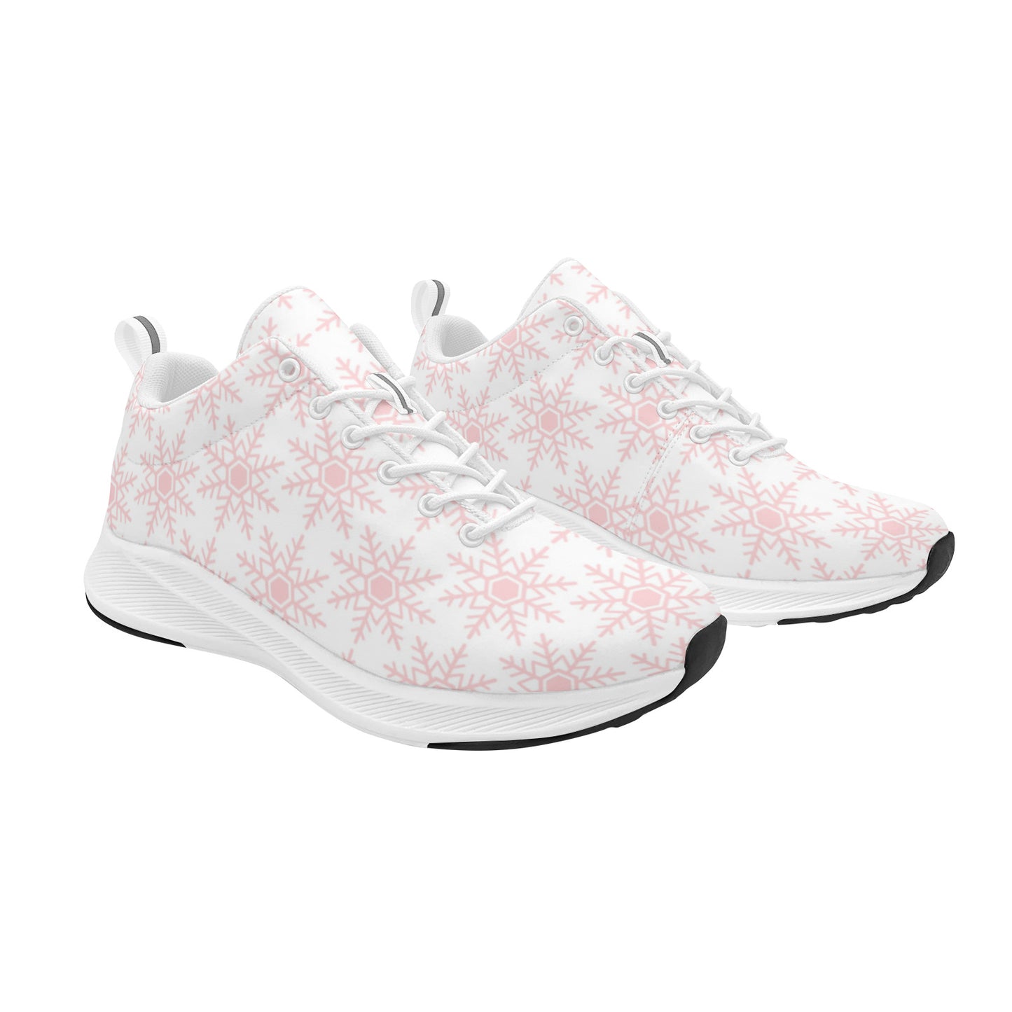 Pink Snowflake Christmas Women's Sneakers