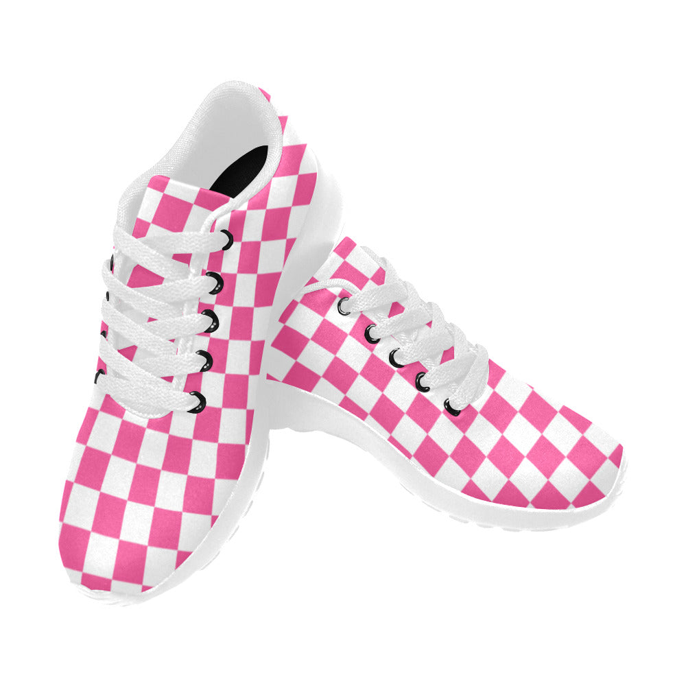 Pink Checkers Kid's Sneakers (Toddlers and Big Kids)