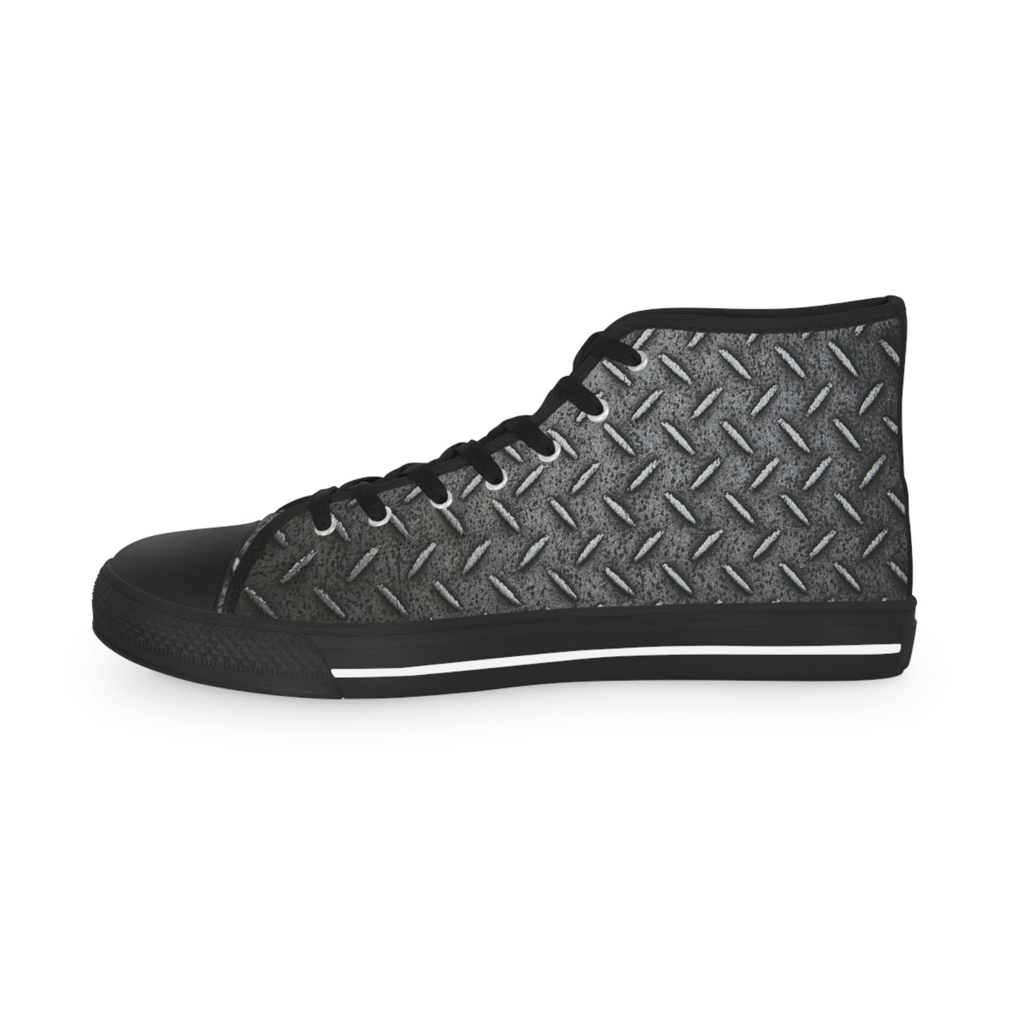 Metal Plate Men's High Top Sneakers