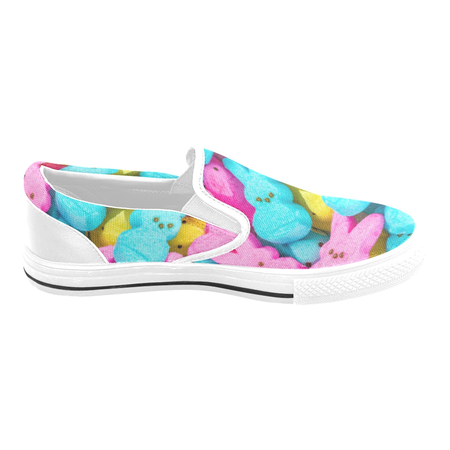 Easter Bunny Candy Slip-on Canvas Kid's Shoes (Big Kid)