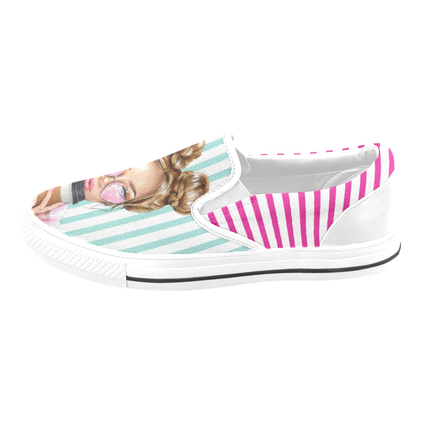 Latte Girl Slip-on Canvas Kid's Shoes (Big Kid)