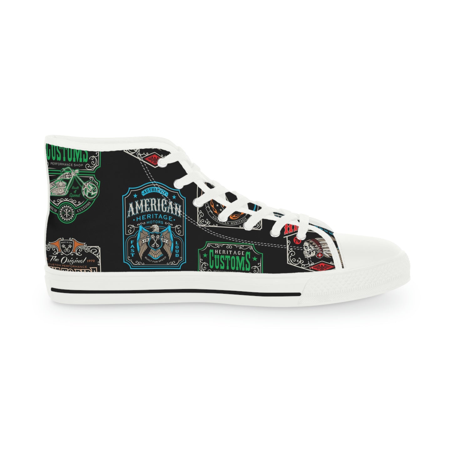 Motorcycle Club Men's High Top Sneakers