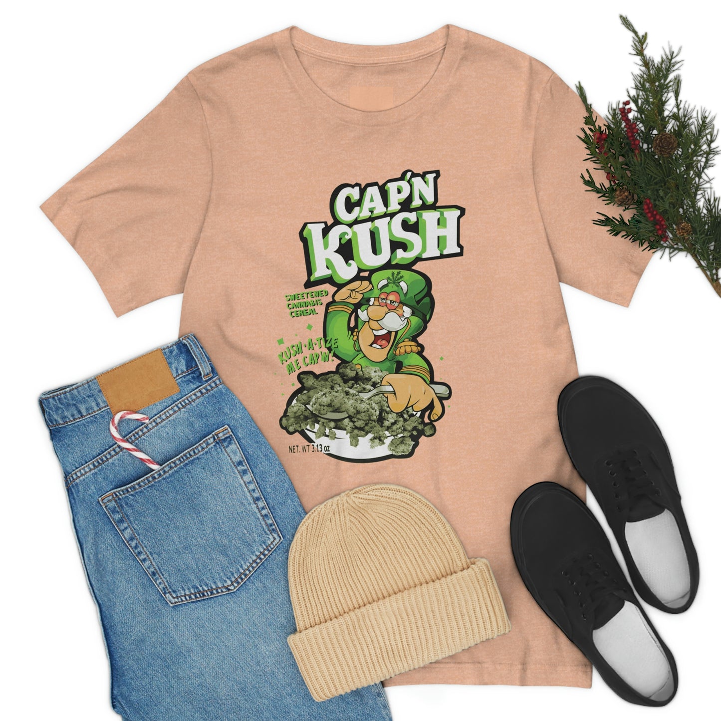 Kaptain Kush 420 Unisex Jersey Short Sleeve Tee