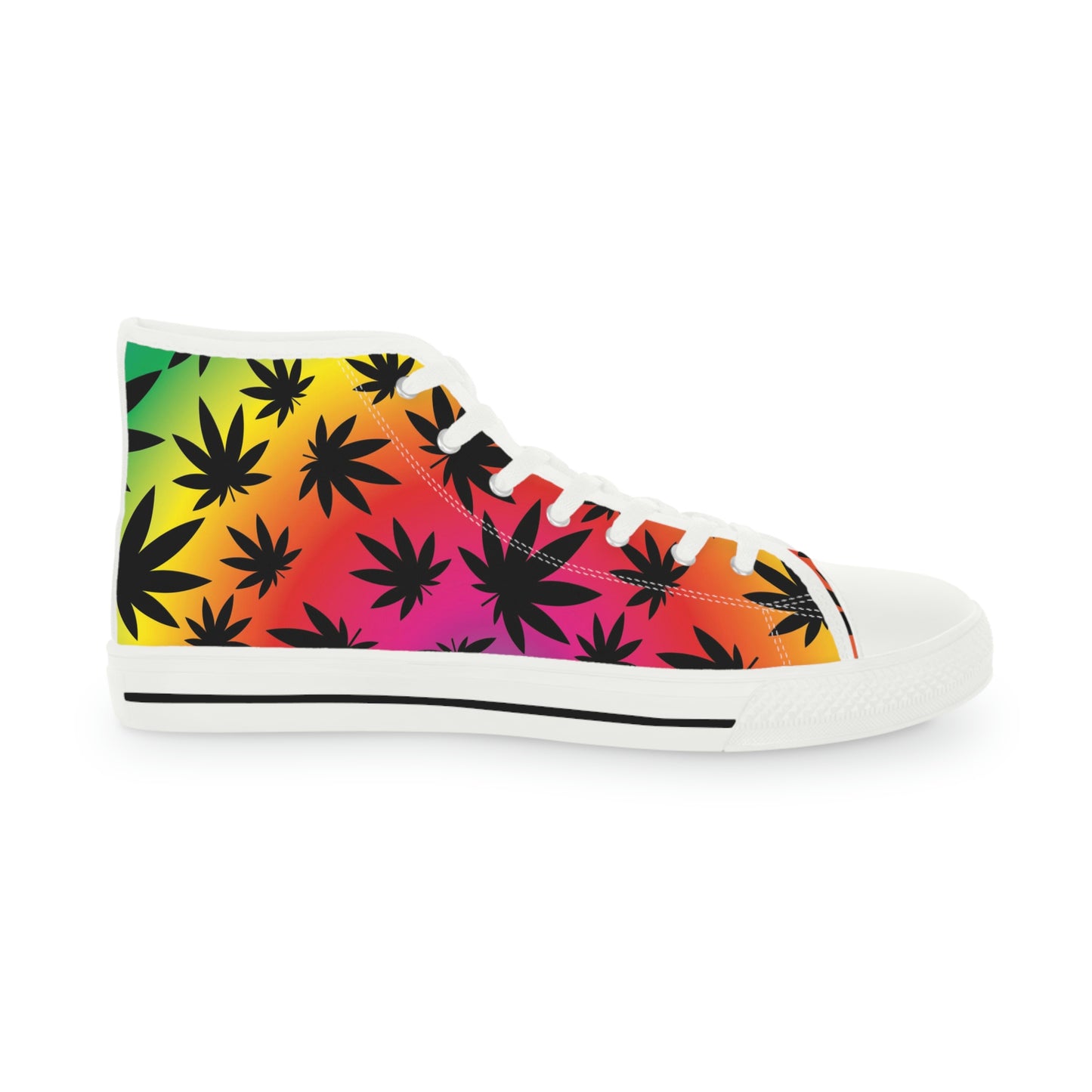 Ombre 420 Weed Chucks Men's High Top Sneakers