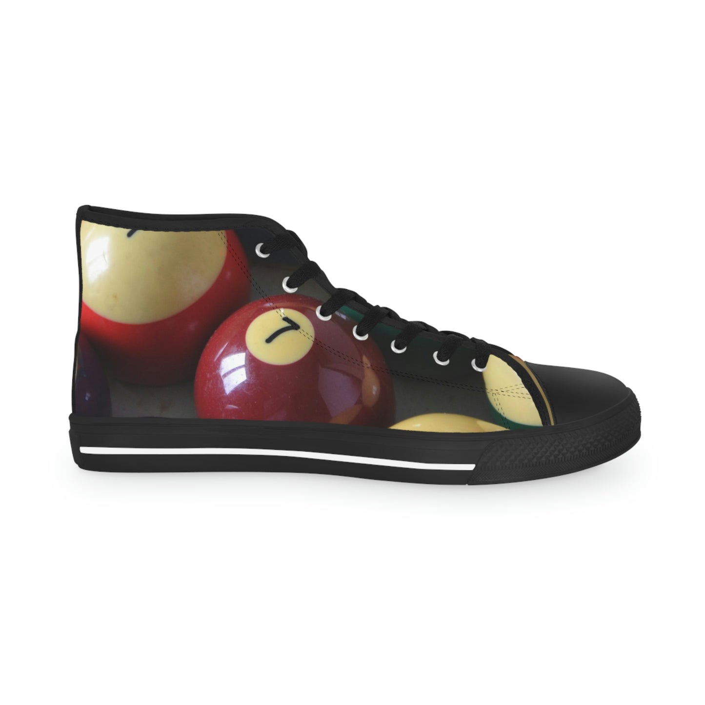 Pool Table Balls Men's High Top Sneakers