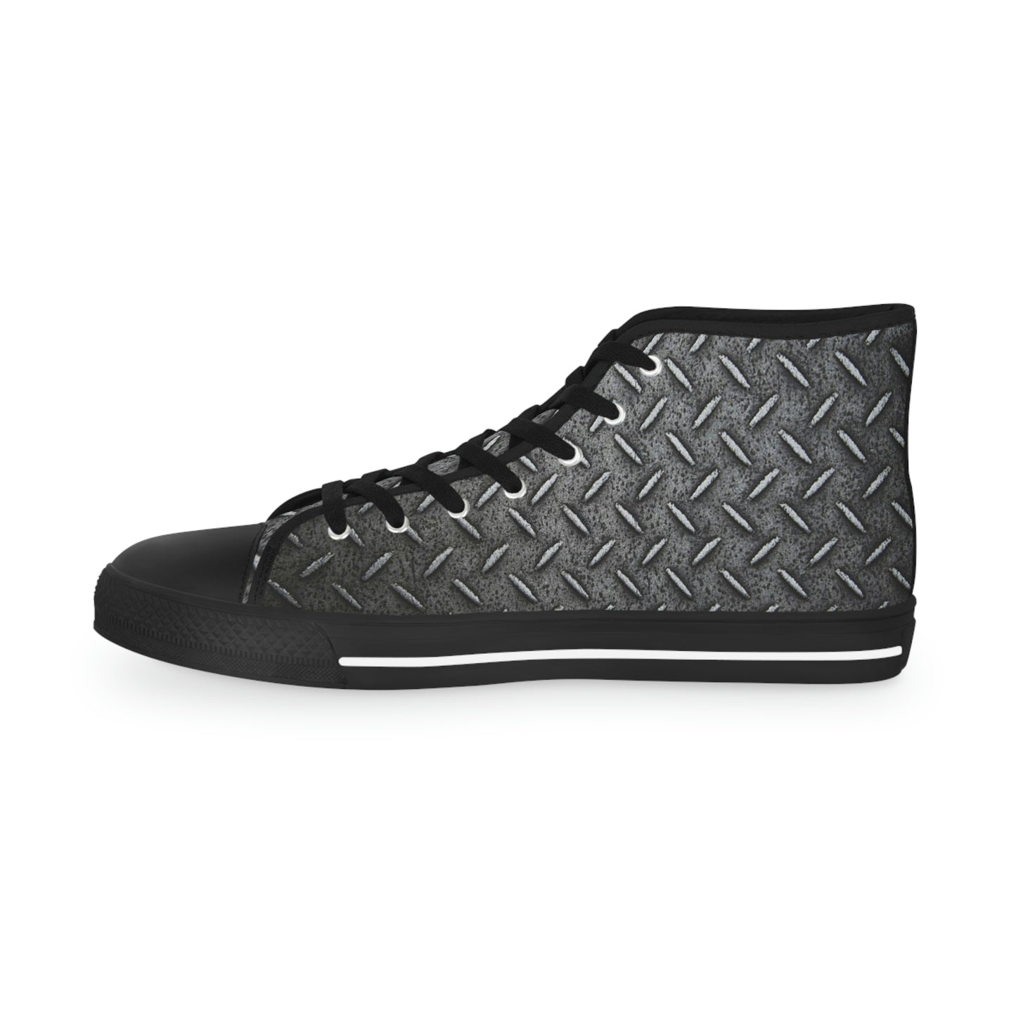 Metal Plate Men's High Top Sneakers