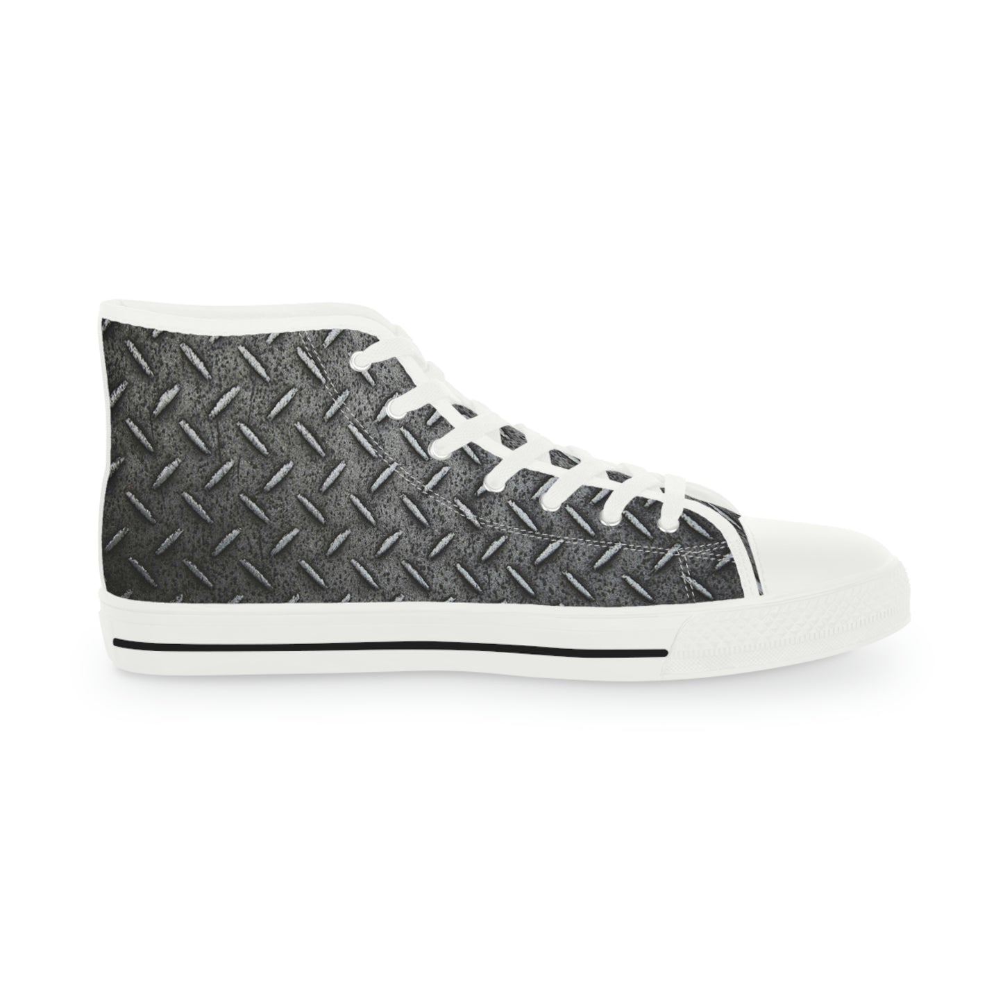 Metal Plate Men's High Top Sneakers