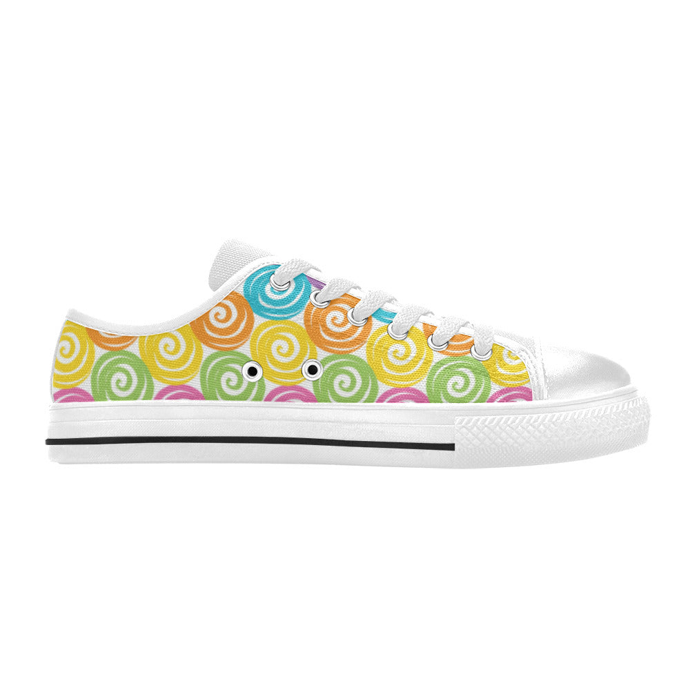 Candy Swirls Girl's Sneakers Aquila Canvas Big Kid's Shoes