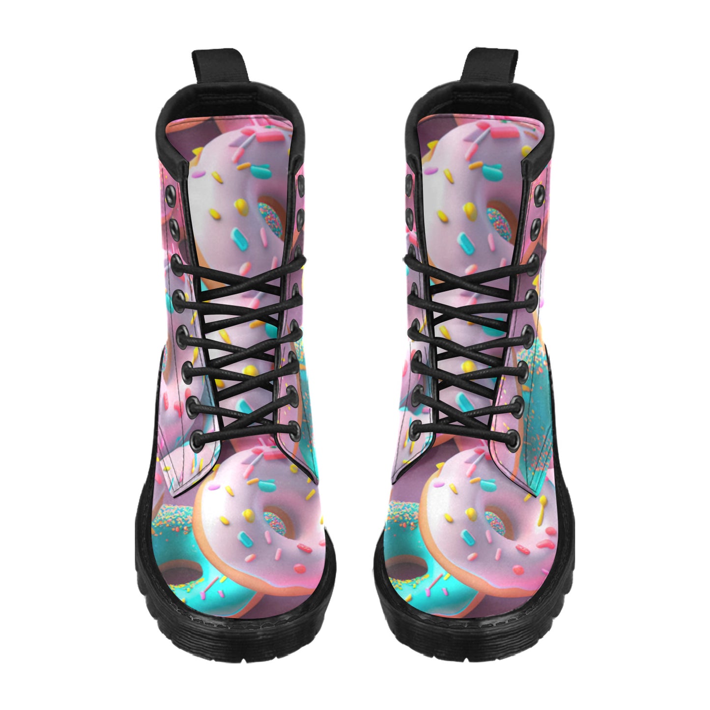 Donut With Sprinkles Women's Combat Boots