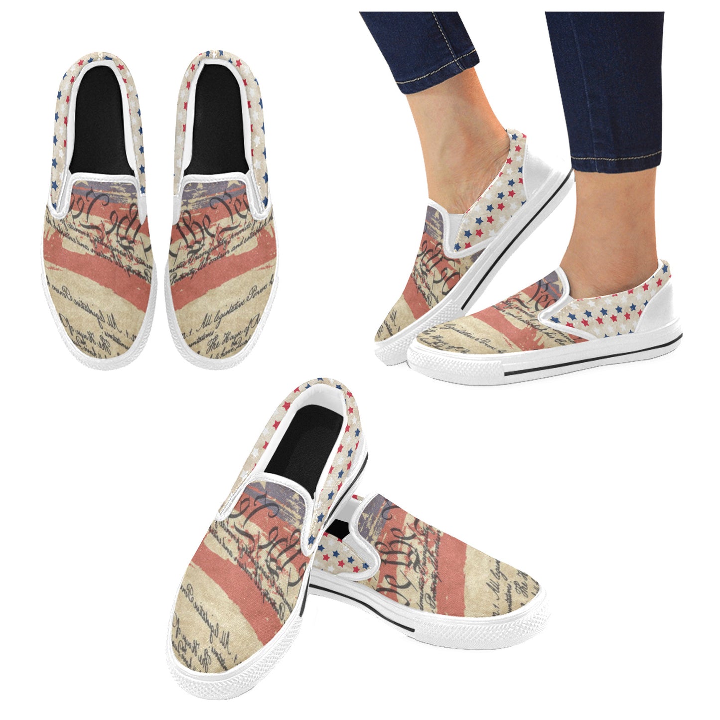 We The People Slip-on Canvas Kid's Shoes (Big Kid)