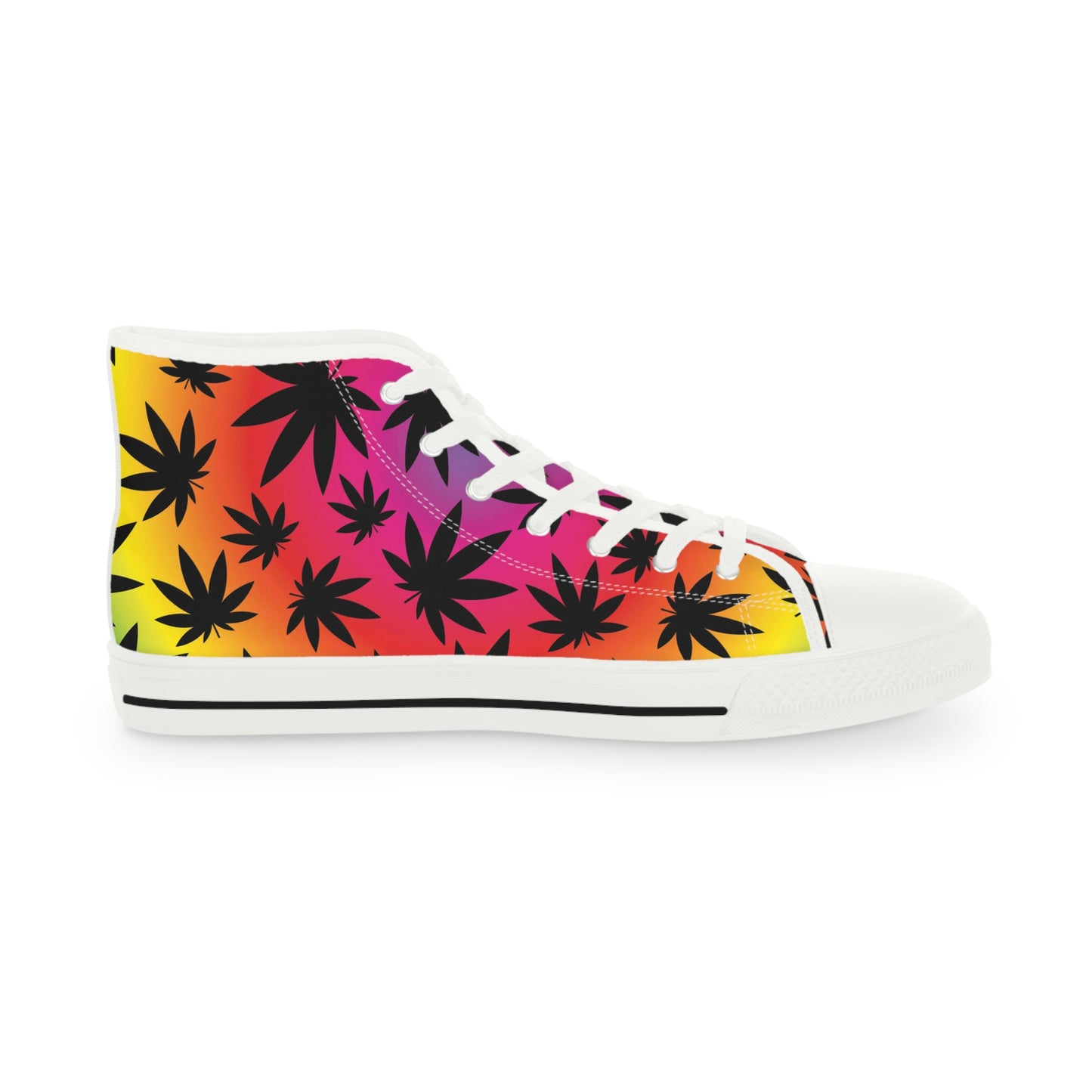 Ombre 420 Weed Chucks Men's High Top Sneakers