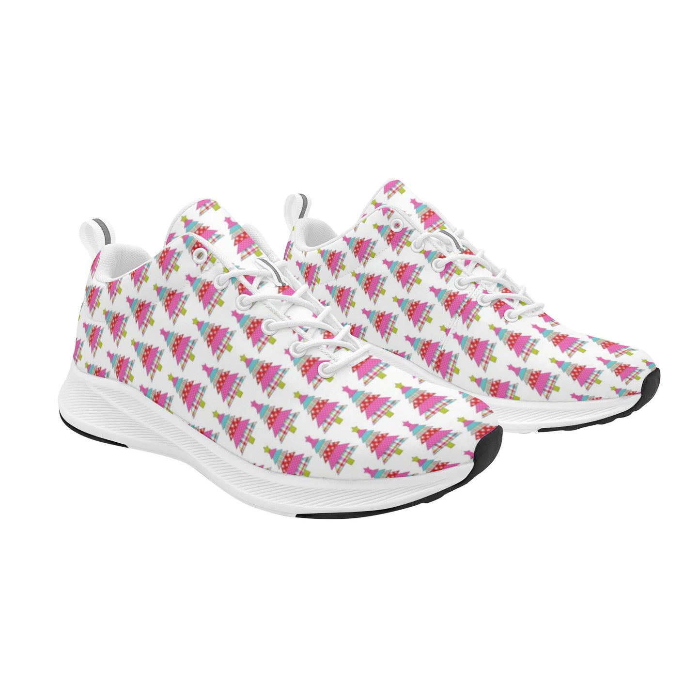 Multi Colored Xmas Trees Women's Running Sneakers