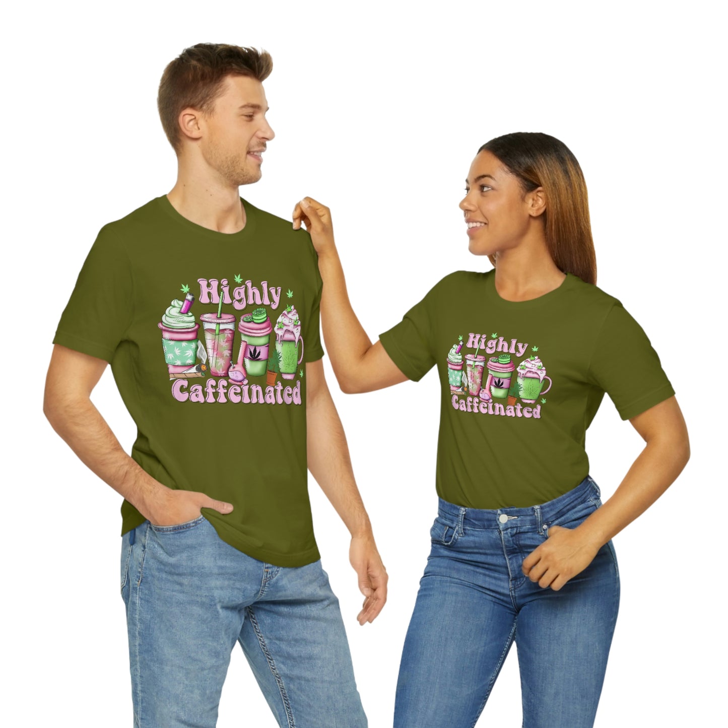 Highly Caffeinated 420 Unisex Jersey Short Sleeve Tee