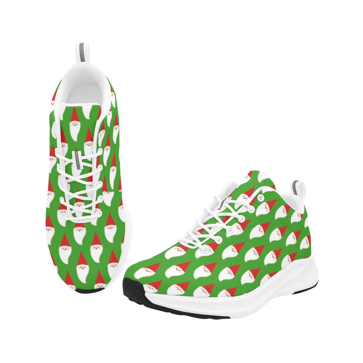 Green Santa Christmas Women's Running Tennis Shoes