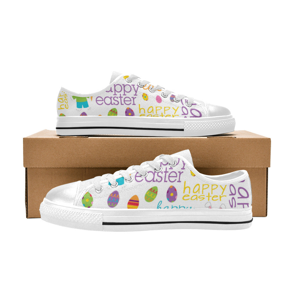 Happy Easter Canvas Kid's Shoes (Big Kid)