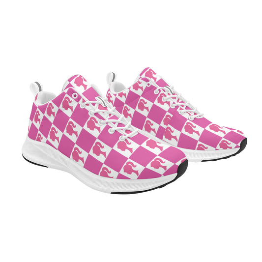 Pink Barbie Silhouette Women's Running Shoes