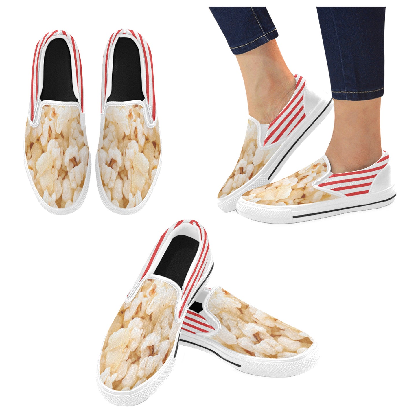 Butter Popcorn Slip On Canvas Shoes (Big Kid)