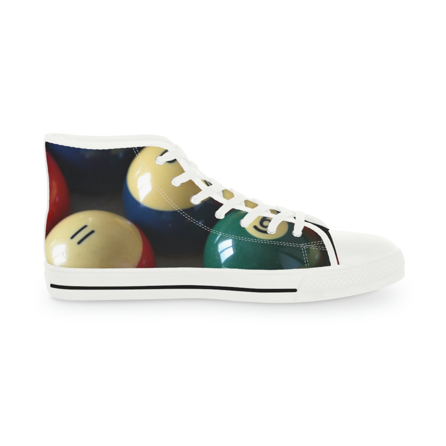 Pool Table Balls Men's High Top Sneakers