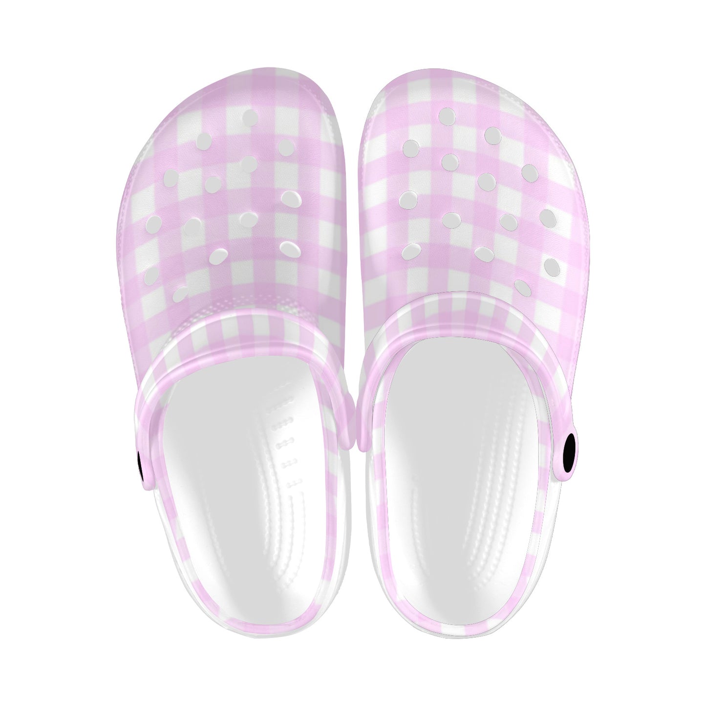 Pink Gingham Barbie Inspired Adults Clogs