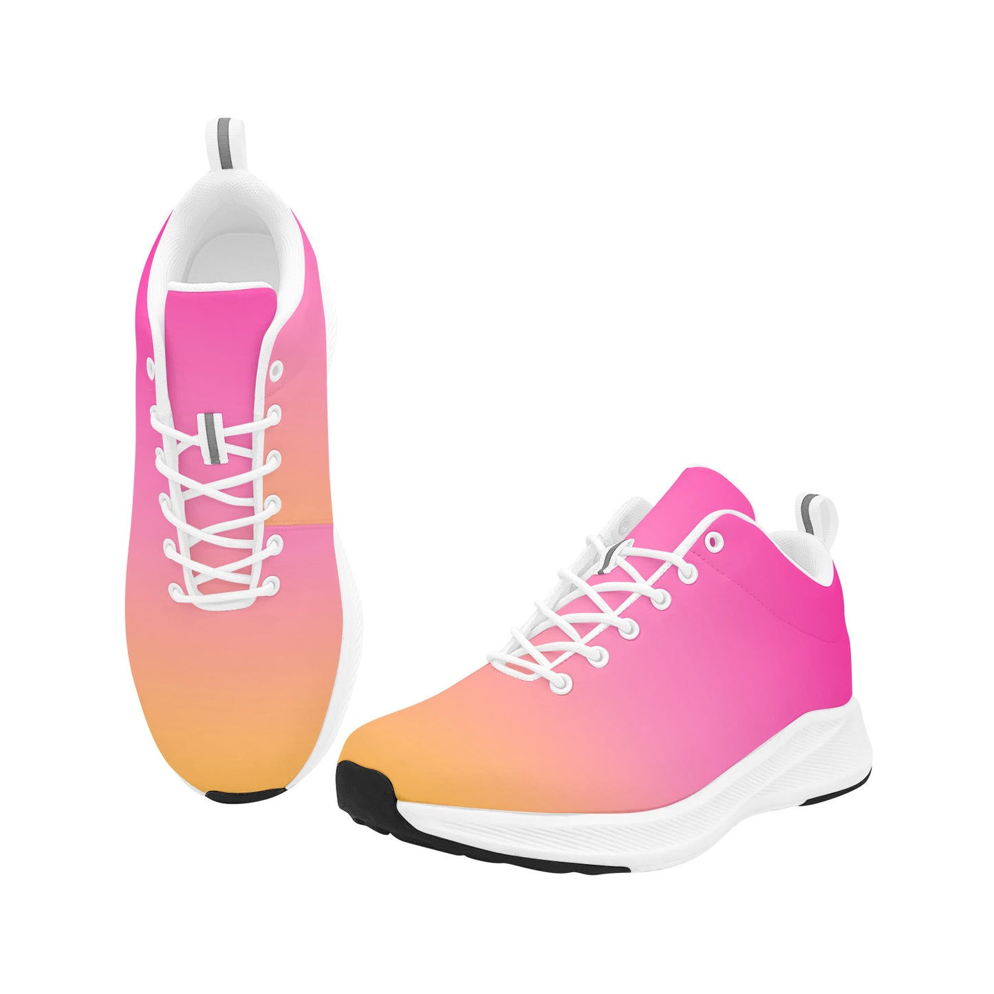 Pink and Orange Ombre Women's Running Shoes