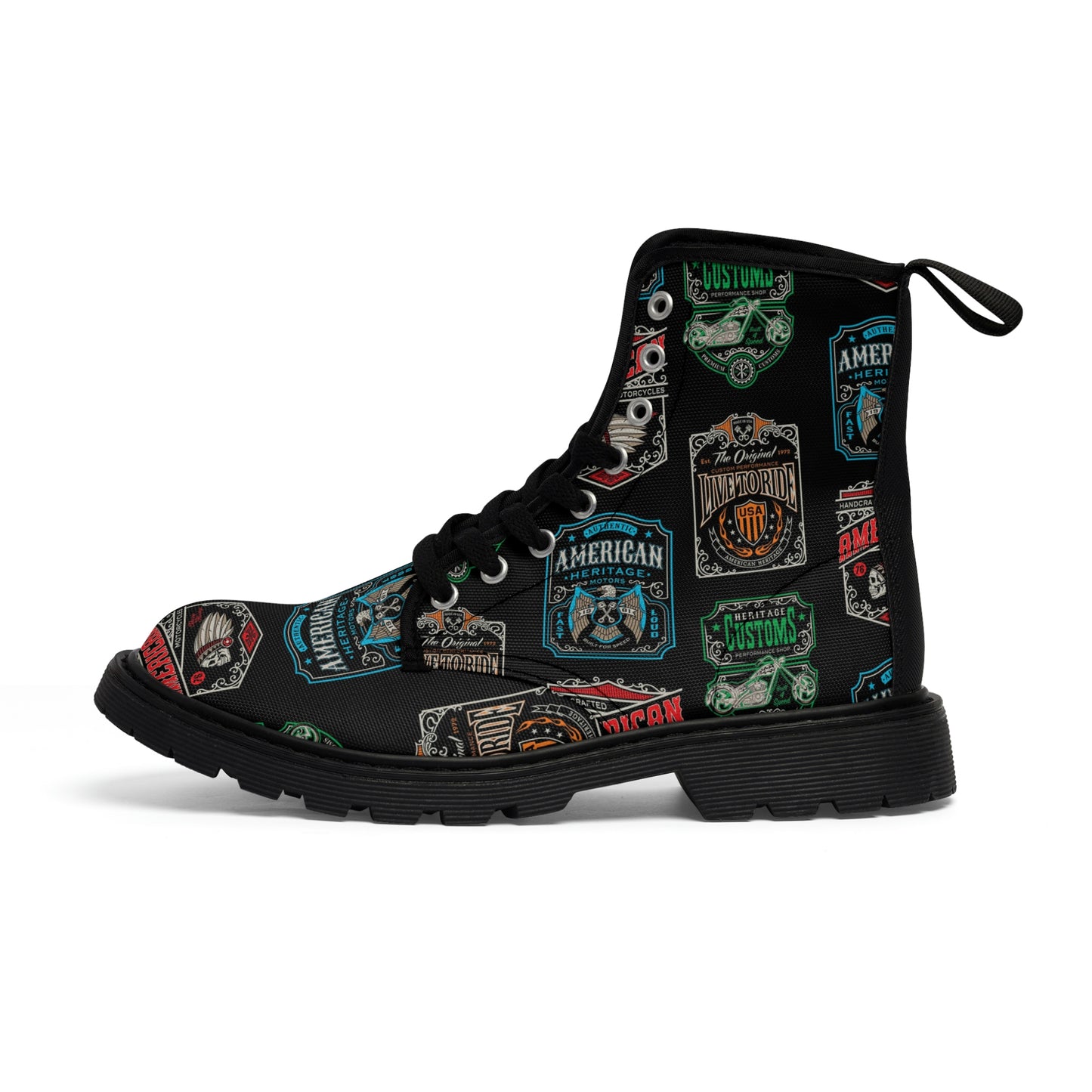 Biker Club Men's Canvas Boots