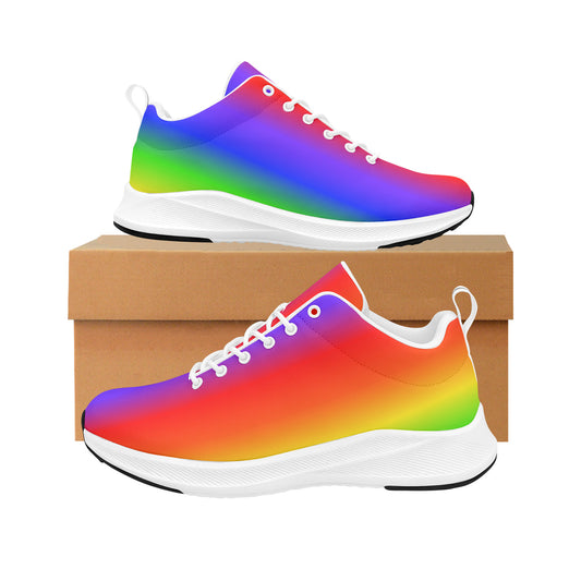 Rainbow Ombre Women's Running Sneakers