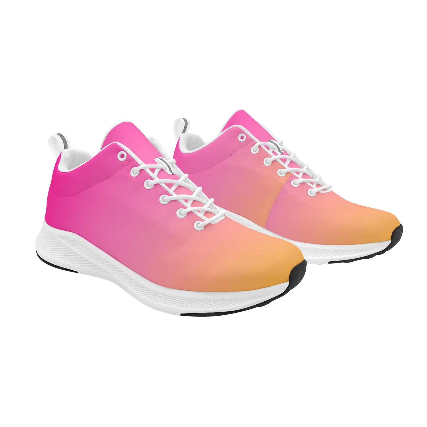 Pink and Orange Ombre Women's Running Shoes